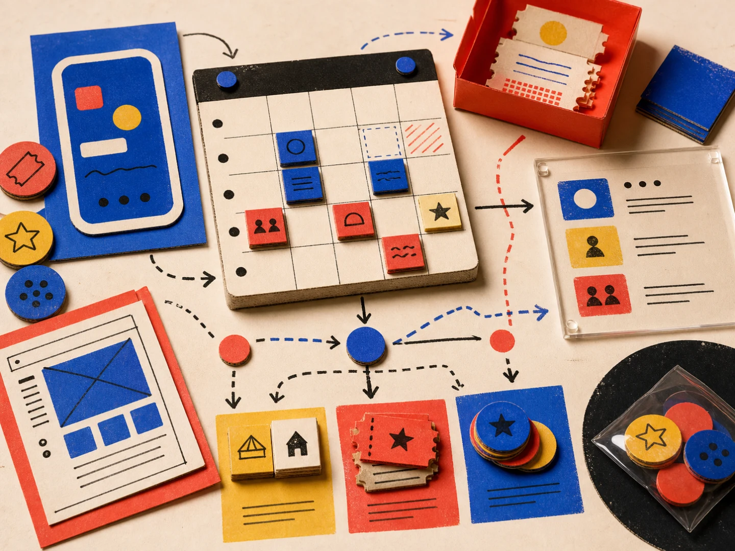 Tabletop workflow for apps, booking systems and raffle systems