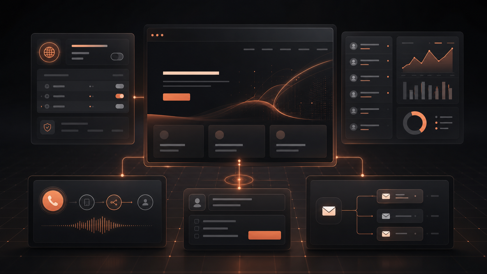 Managed lead capture, phone routing, email, and reporting systems