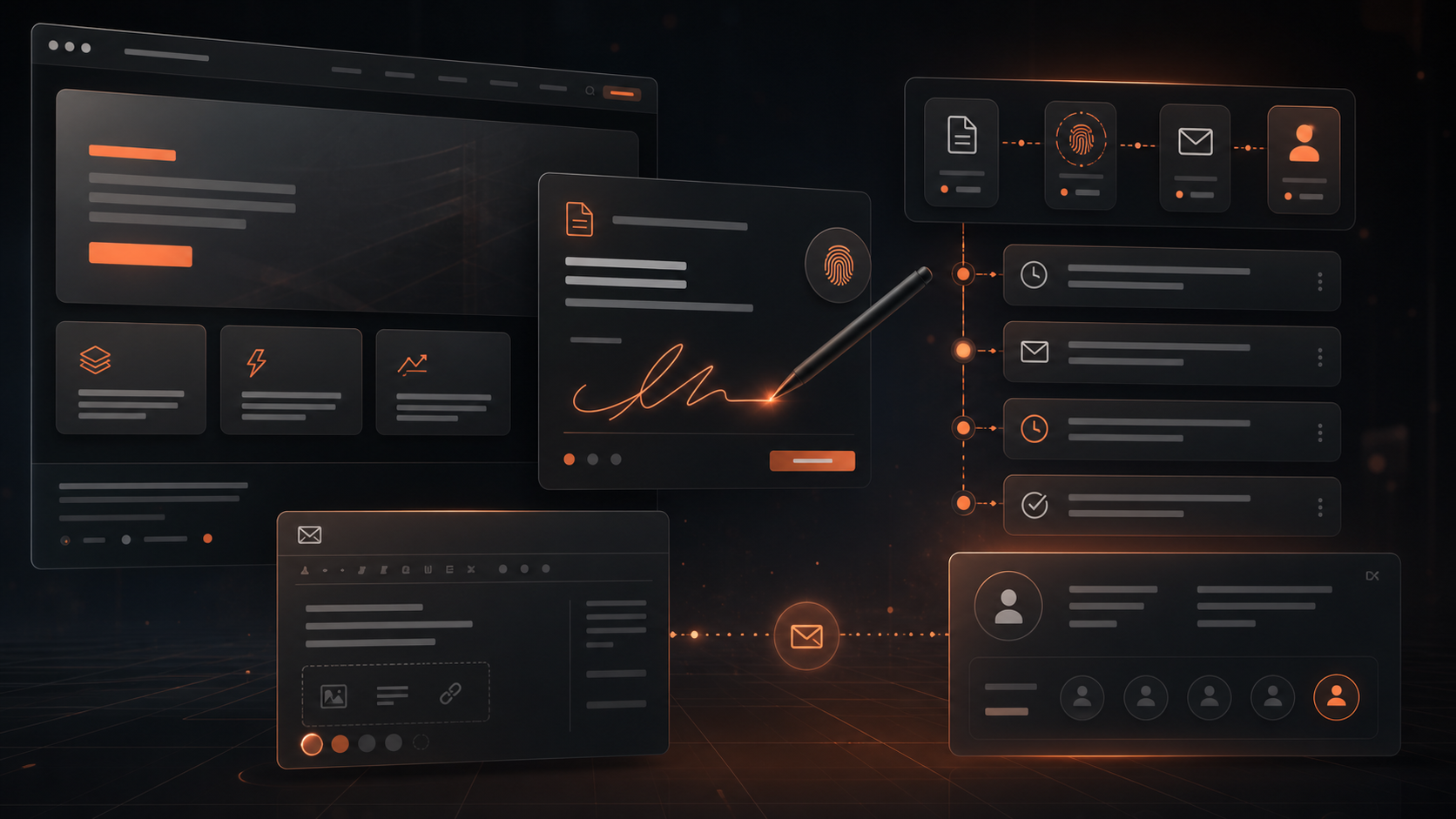 Follow-up automation, document signing, and email signature workflows